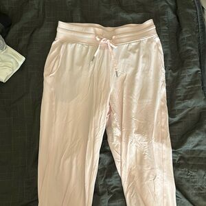 Lululemon Strawberry Milkshake Pink Jersey Joggers Size 8
